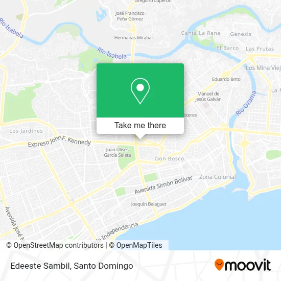 Mapa de Edeeste Sambil