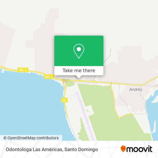 Odontologa Las Américas map