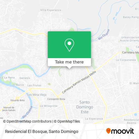 Residencial El Bosque map