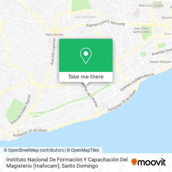 Instituto Nacional De Formación Y Capacitación Del Magisterio (Inafocam) map