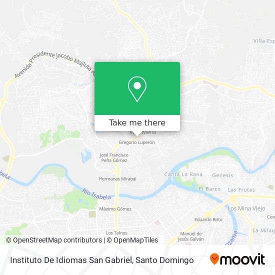 Instituto De Idiomas San Gabriel map