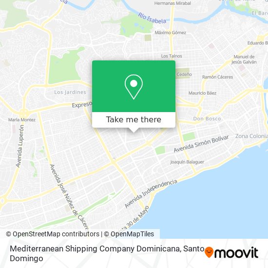Mediterranean Shipping Company Dominicana map