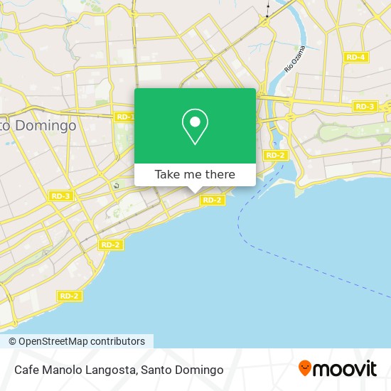 Cafe Manolo Langosta map