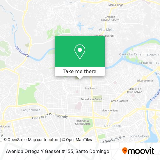Avenida Ortega Y Gasset #155 map