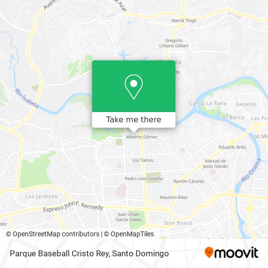 Mapa de Parque Baseball Cristo Rey