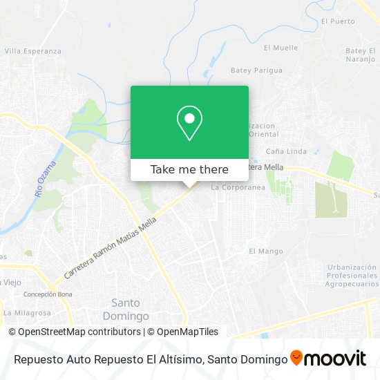 Repuesto Auto Repuesto El Altísimo map