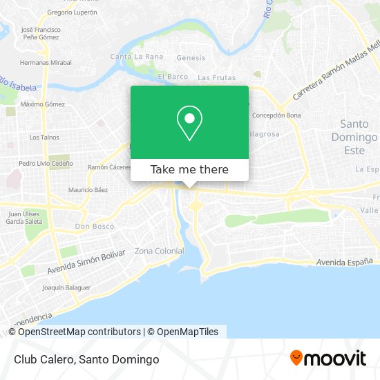 Club Calero map