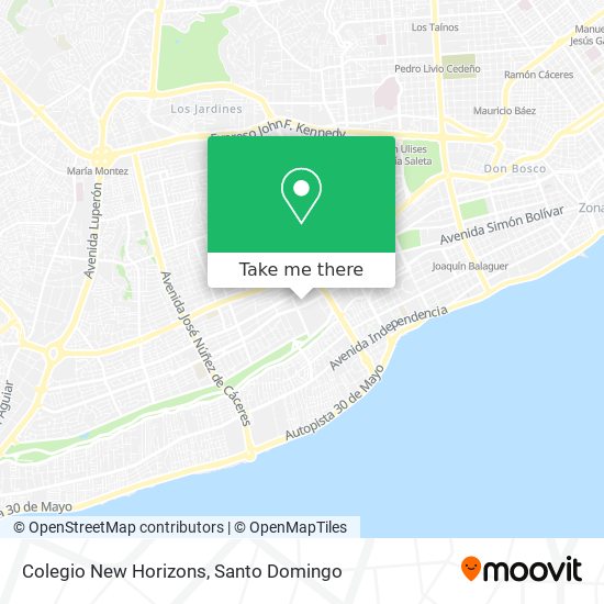 Mapa de Colegio New Horizons