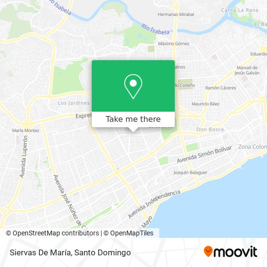 Siervas De María map