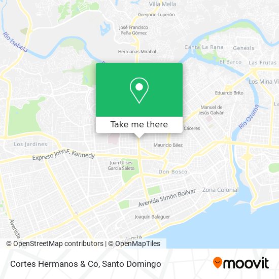 Cortes Hermanos & Co map