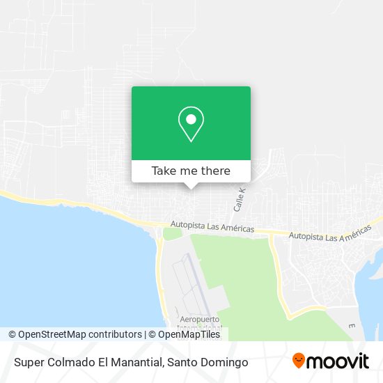 Super Colmado El Manantial map
