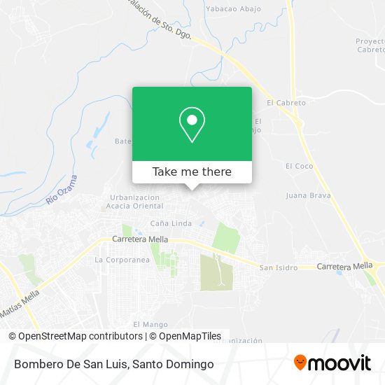 Bombero  De San Luis map