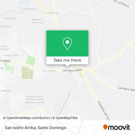 Mapa de San Isidro Arriba