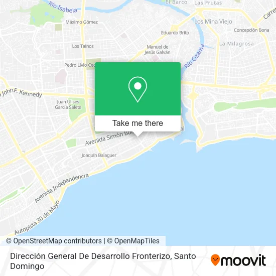 Mapa de Dirección General De Desarrollo Fronterizo