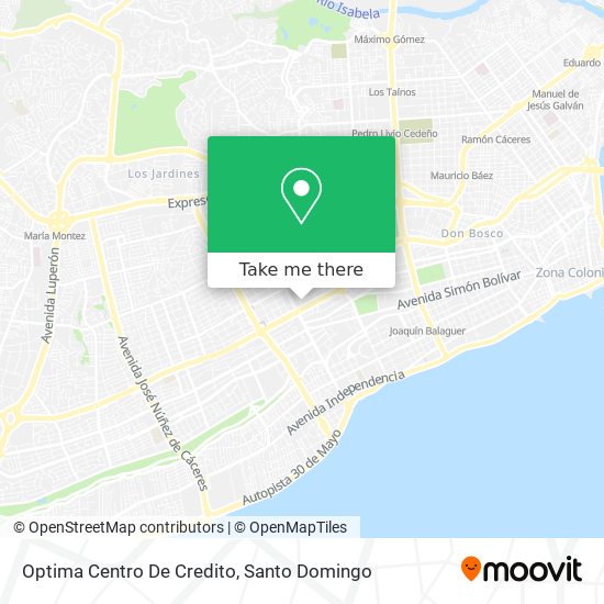 Optima Centro De Credito map