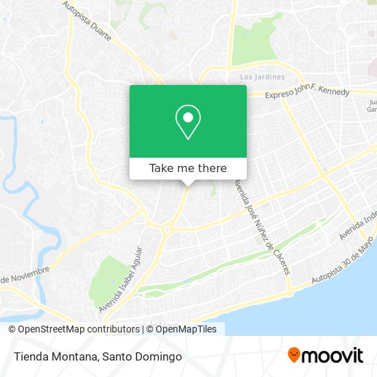 Tienda Montana map