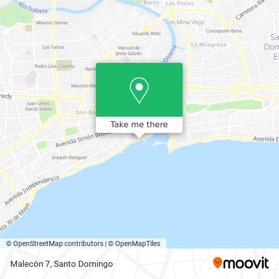 Malecón 7 map