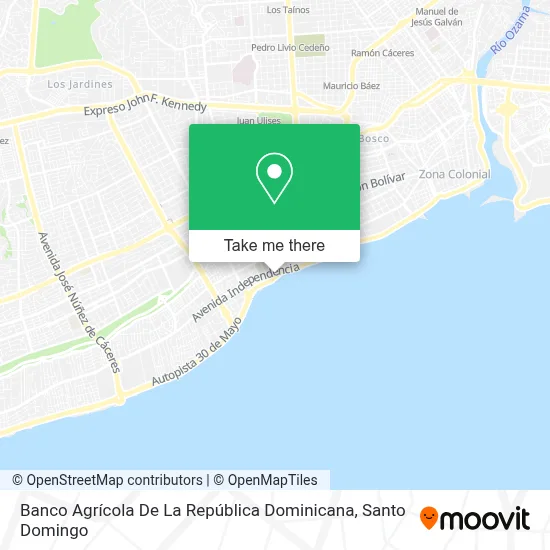 Banco Agrícola De La República Dominicana map