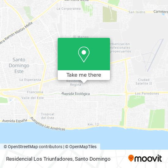 Residencial Los Triunfadores map