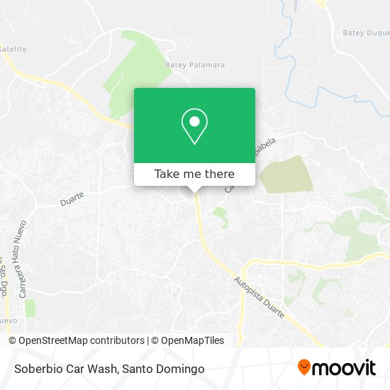 Soberbio Car Wash map