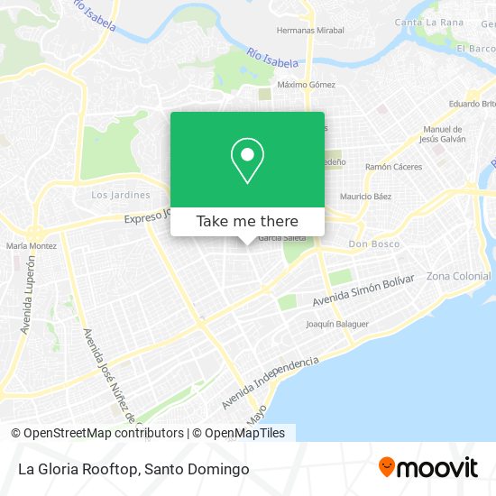 La Gloria Rooftop map
