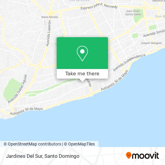Jardines Del Sur map