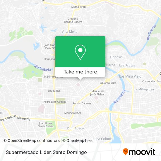 Supermercado Lider map