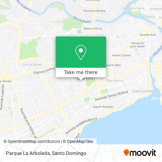 Parque La Arboleda map