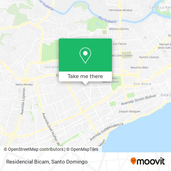 Residencial Bicam map
