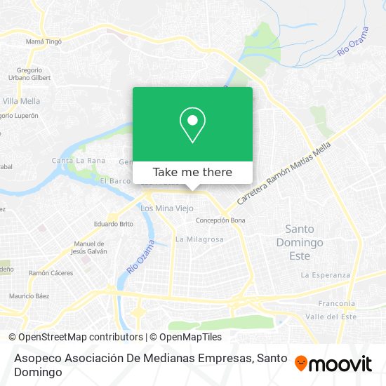 Asopeco Asociación De Medianas Empresas map