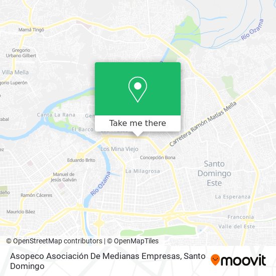 Mapa de Asopeco Asociación De Medianas Empresas