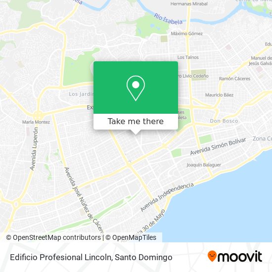 Edificio Profesional Lincoln map