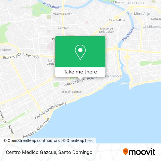 Centro Médico Gazcue map