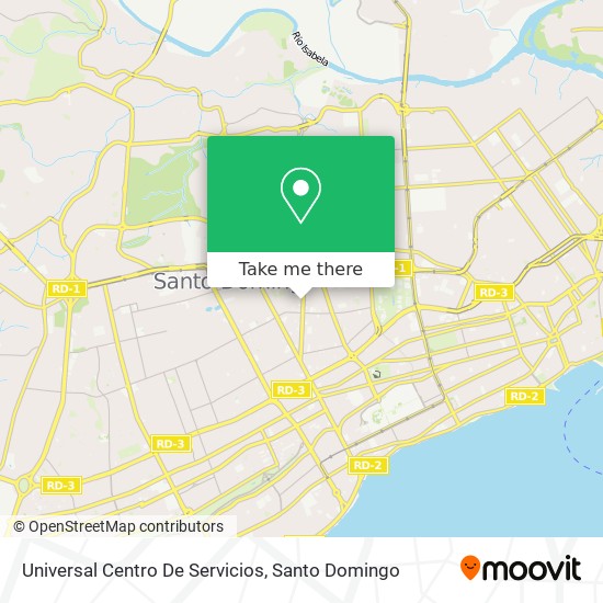 Universal Centro De Servicios map
