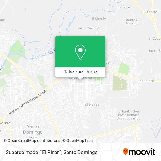 Supercolmado ""El Pinar"" map