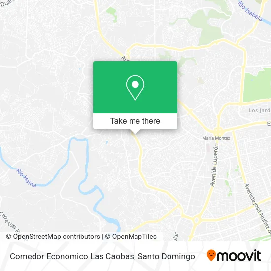 Mapa de Comedor Economico Las Caobas