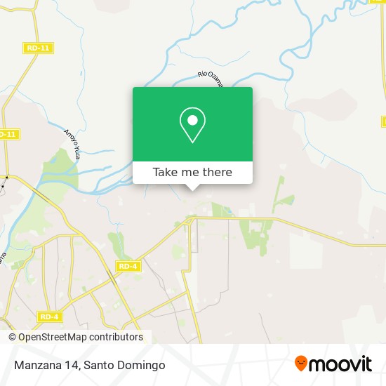 Manzana 14 map