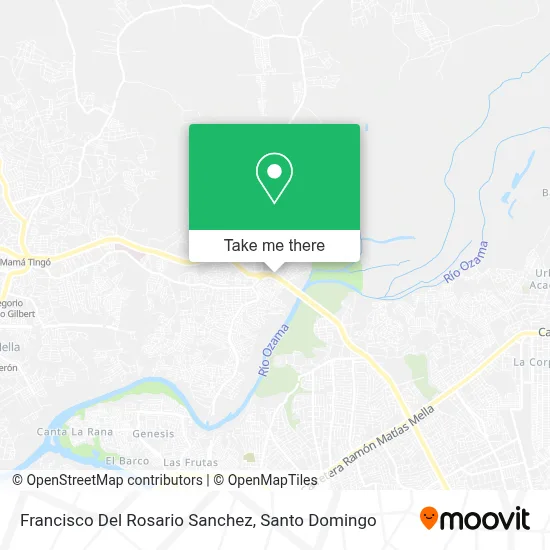 Francisco Del Rosario Sanchez map