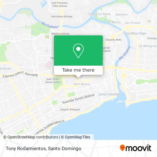 Mapa de Tony Rodamientos