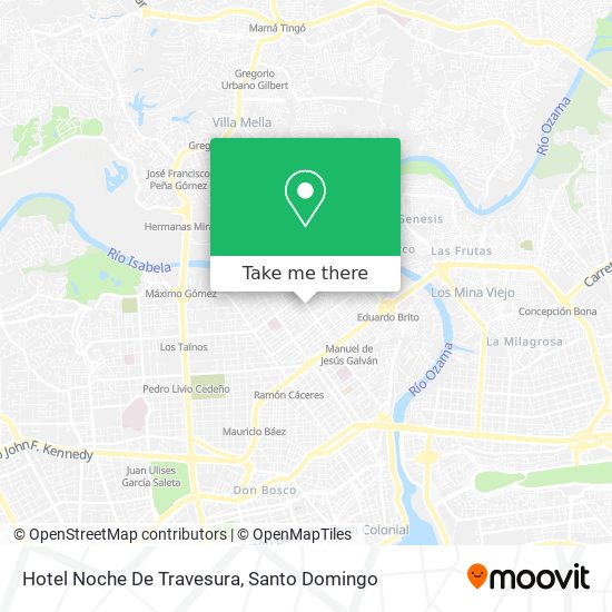 Hotel Noche De Travesura map