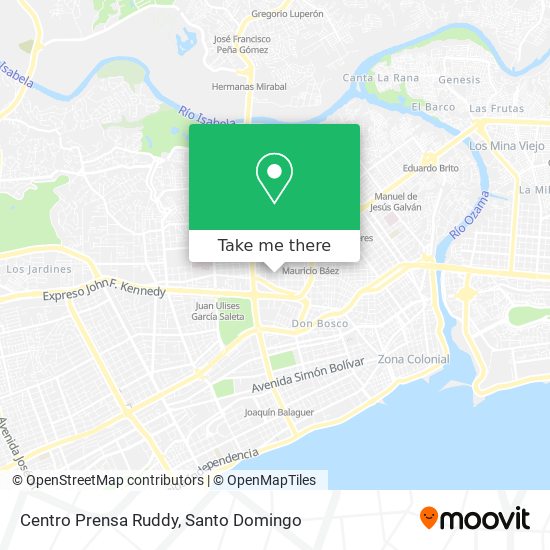 Centro Prensa Ruddy map