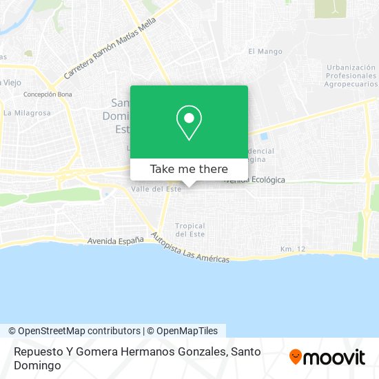 Repuesto Y Gomera Hermanos Gonzales map