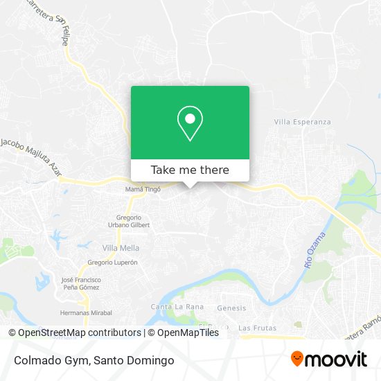 Colmado Gym map