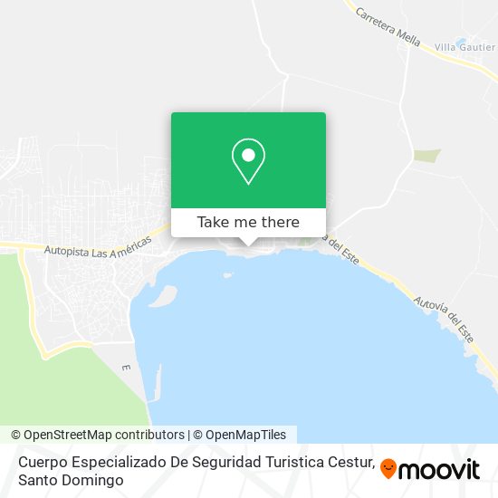 Cuerpo Especializado De Seguridad Turistica Cestur map