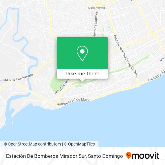 Estación De Bomberos Mirador Sur map