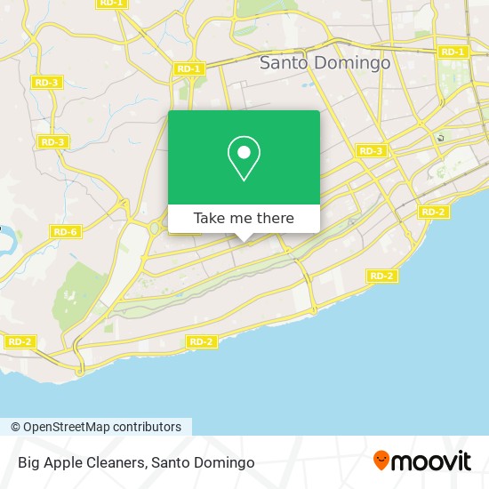 Big Apple Cleaners map