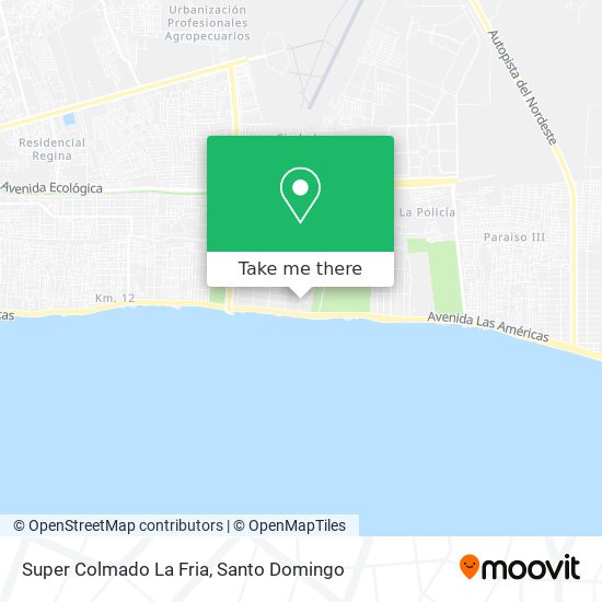 Super Colmado La Fria map