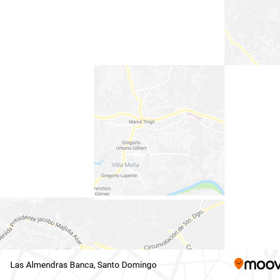 Las Almendras Banca map