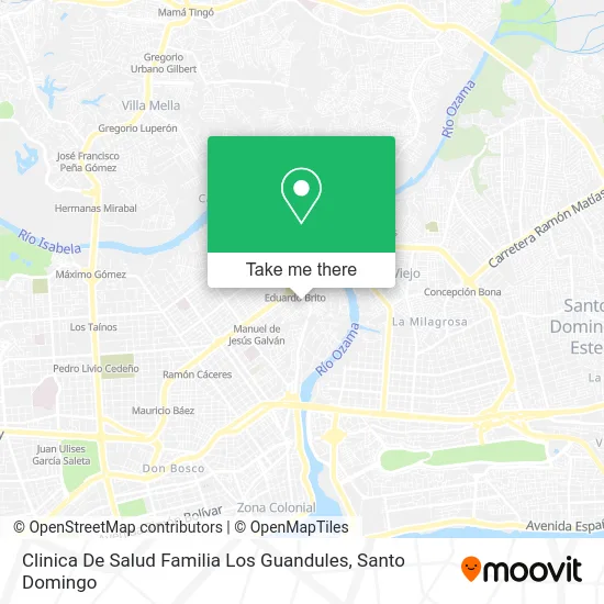 Mapa de Clinica De Salud Familia Los Guandules