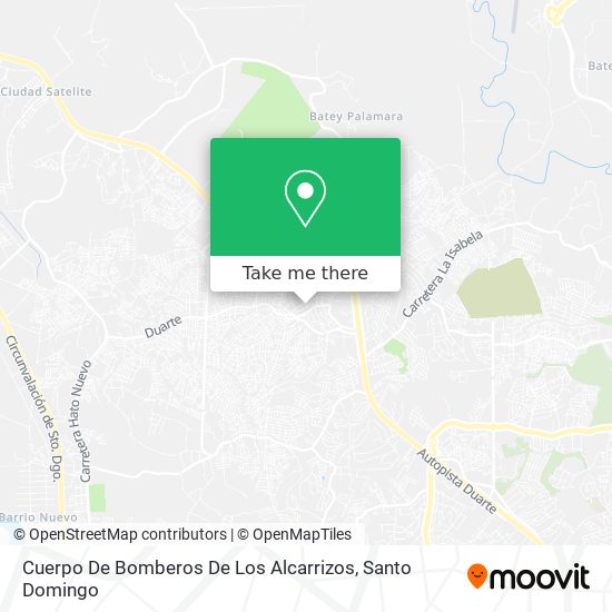 Cuerpo De Bomberos De Los Alcarrizos map